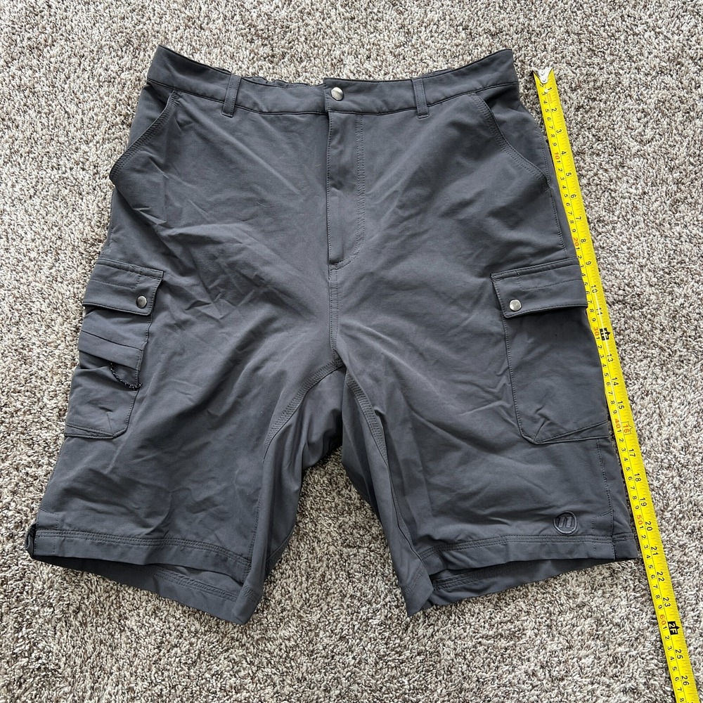 NOVARA Size L Men Stretch Padded Lined Elastic Waist Cargo Bike Cycling Shorts